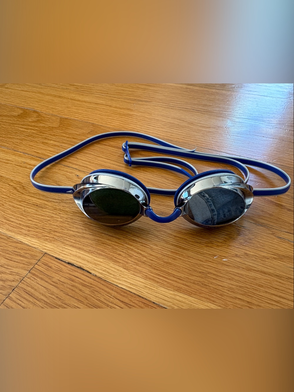 Speedo Blue Mirrored Swim Goggles